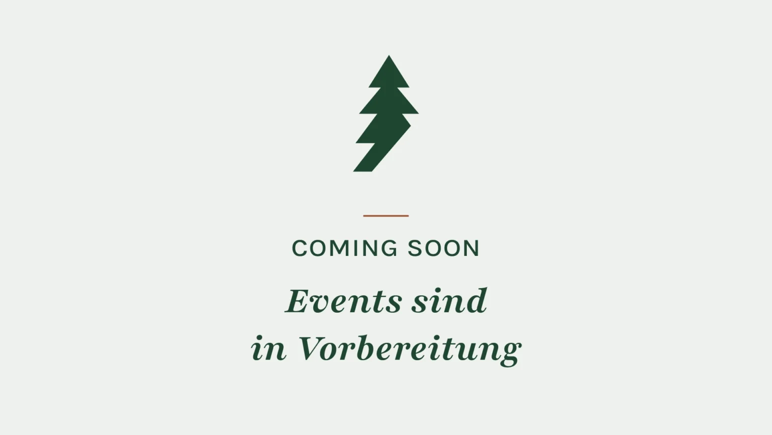 Tolle Events sind in Planung