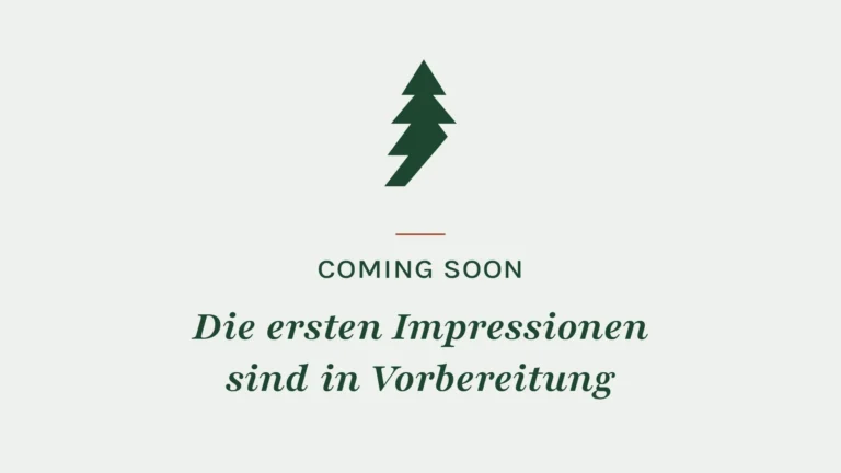 Die ersten Impressionen sind in Vorbereitung
